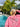 Hibiscus Pink Tropical Embroider Sweatshirt