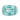 Round Flat Hair Clip | Large | Totally Turquoise