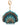 Blue Cove Sea Shell Beaded Coin Purse Authentic Mary Frances Purse