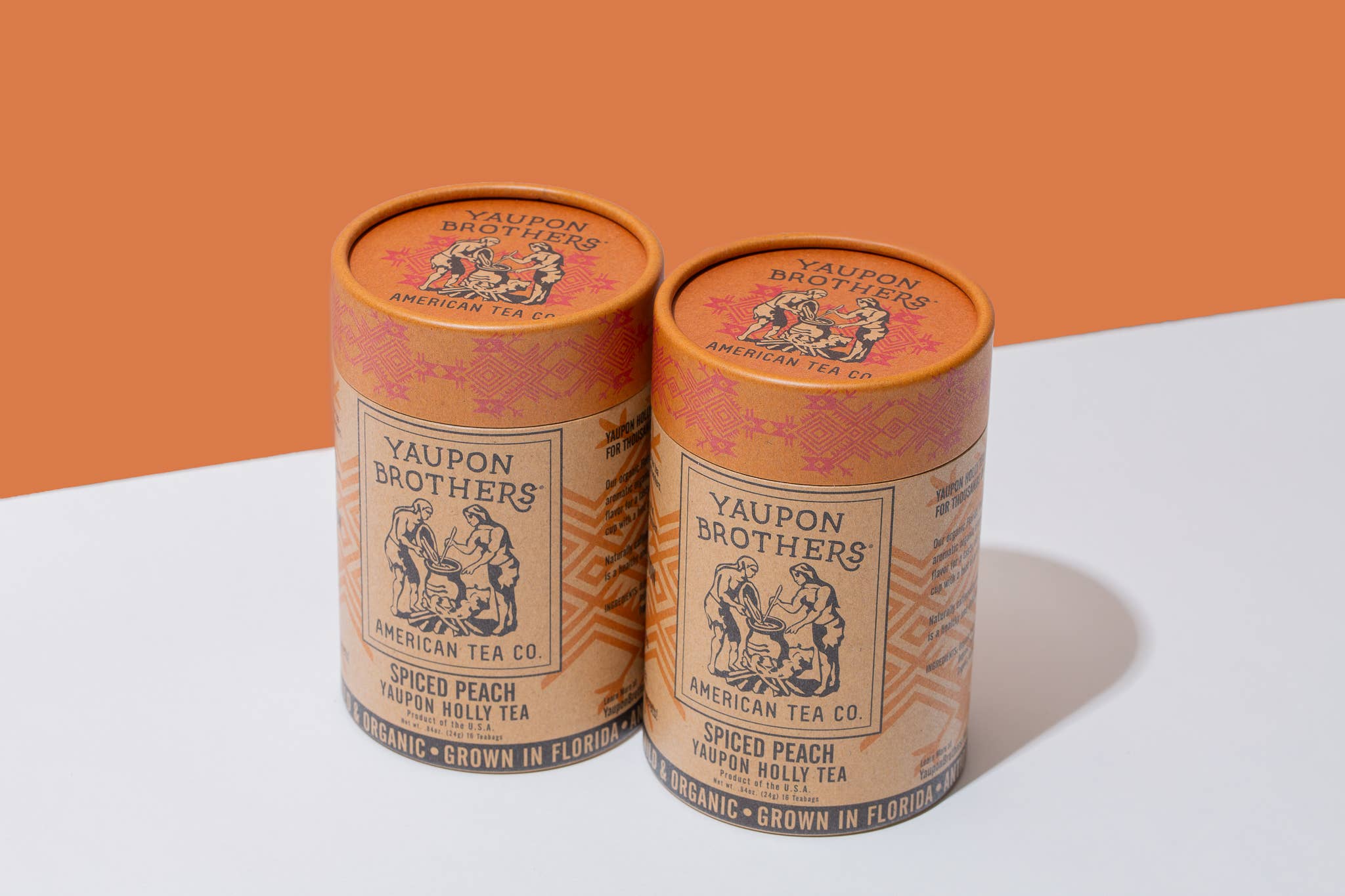 Forid Tea Spiced Peach Yaupon Holly Florida Tea Eco Tube – Route Florida